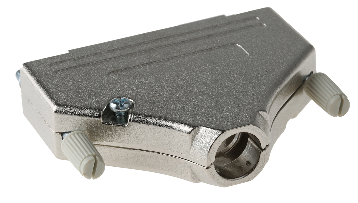 MH Connectors MHDTZK-RA Series Zinc D Sub Backshell, 37 Way, Strain Relief
