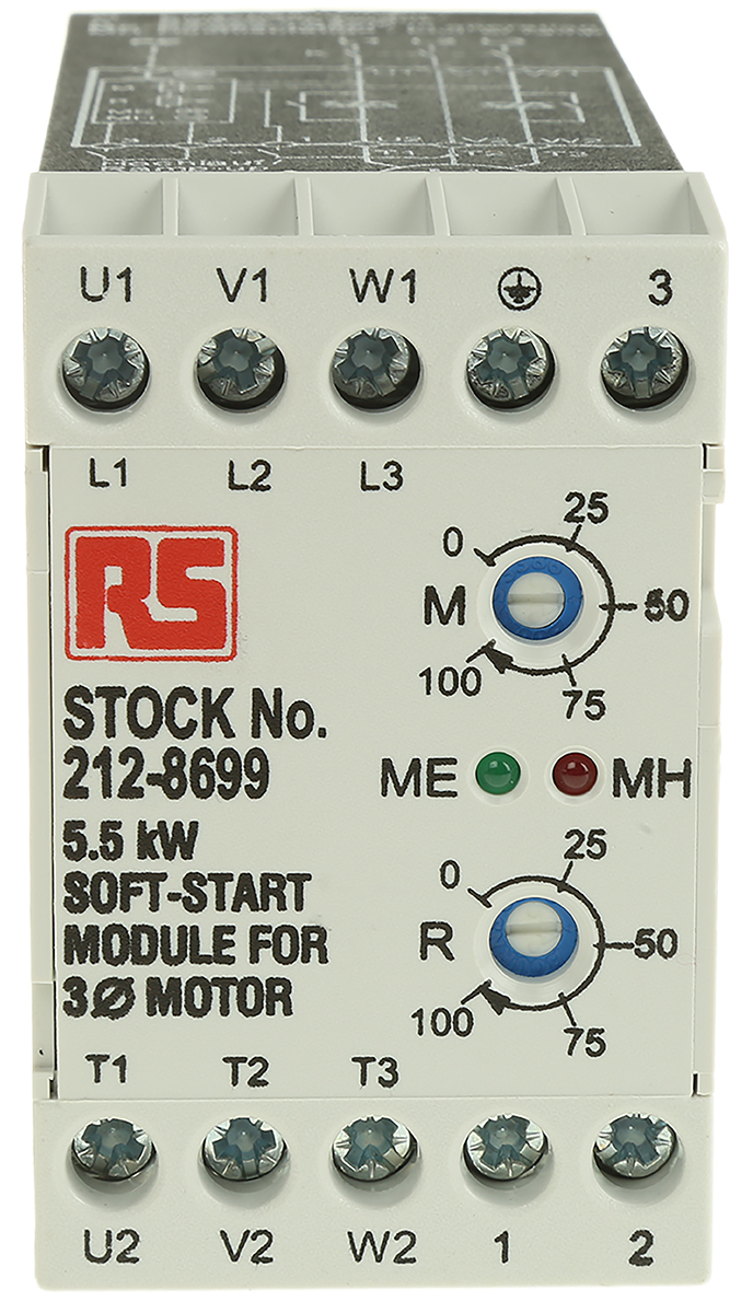 RS PRO Soft Starter, , 5.5 kW, 400 V ac, 3 Phase