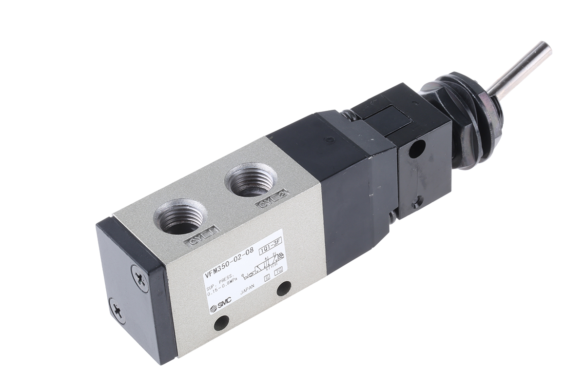 SMC Toggle Lever 5/2 Pneumatic Manual Control Valve VFM300 Series, Rc 1/4, 1/4in, III B