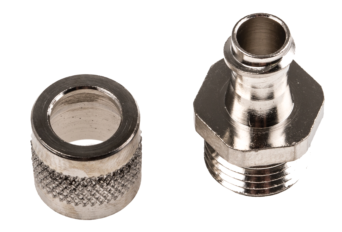 Adaptaflex Straight, Conduit Fitting, 10mm Nominal Size, PG7, Brass, Silver IP54 rating