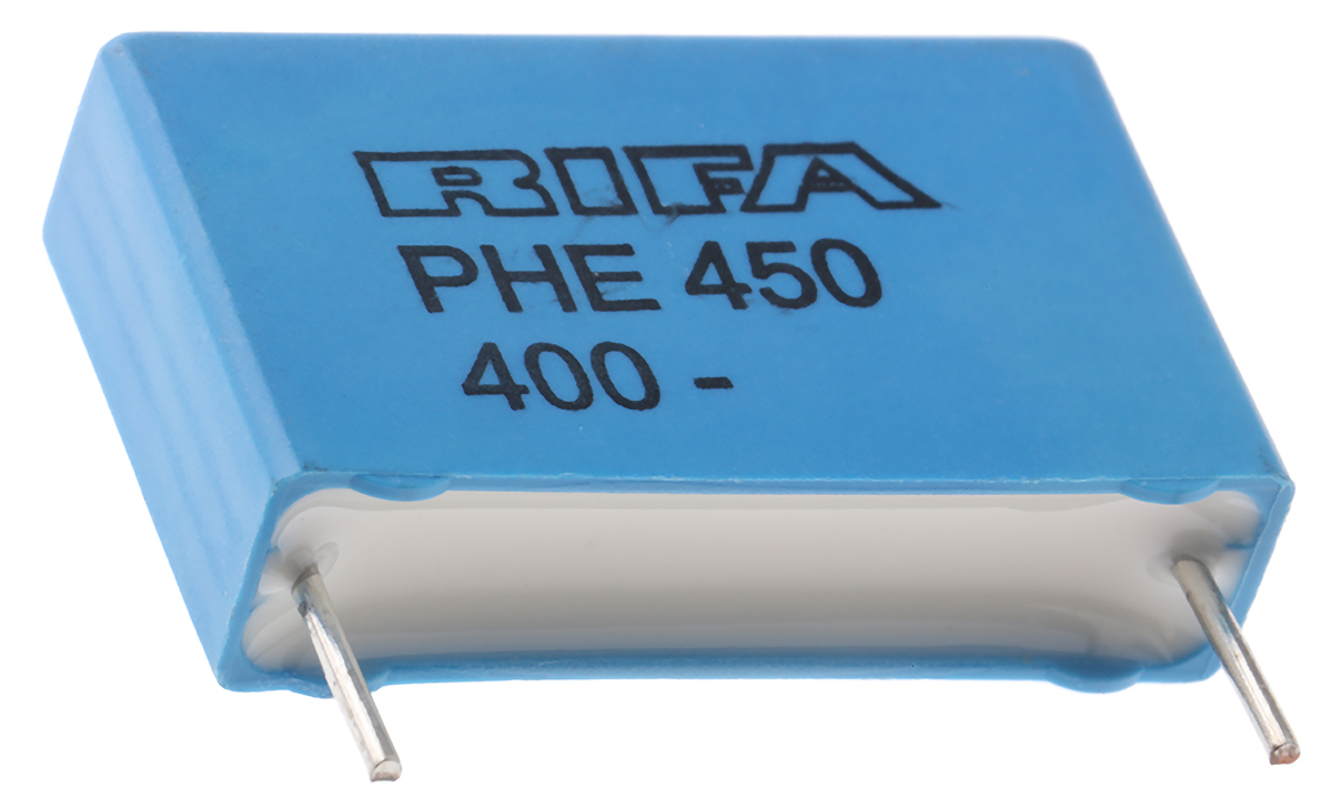 KEMET PHE450 Metallised Polypropylene Film Capacitor, 250 V ac, 400 V dc, ±5%, 220nF, Through Hole