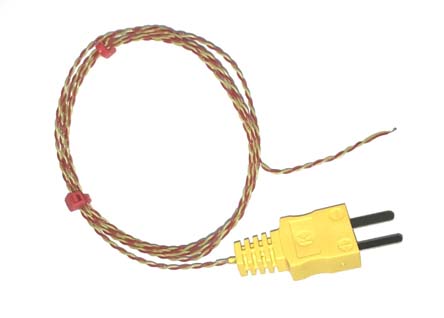 RS PRO Type K Exposed Junction Thermocouple 3m Length, 1/0.3mm Diameter → +260°C