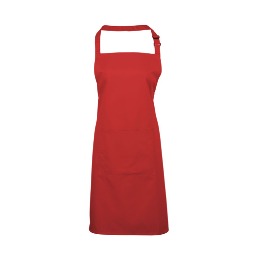 RS PRO Red Reusable Cotton, Polyester Apron, 860mm