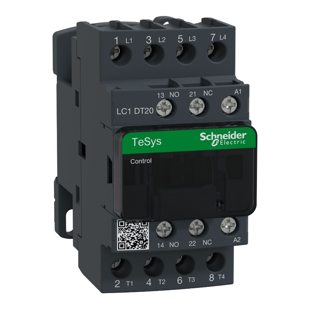 Schneider Electric TeSys D LC1D Contactor, 220 V ac Coil, 4-Pole, 20 A, 4NO, 690 V ac/dc