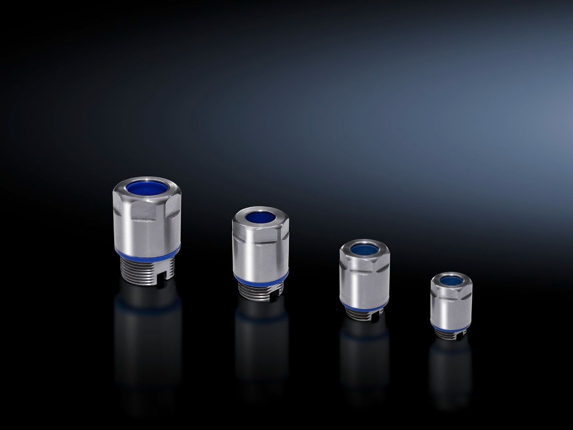 Rittal Cable Gland HD - 2410001 Series Metallic Stainless Steel Cable Gland, M20 Thread, 6mm min., 12mm max., IP68
