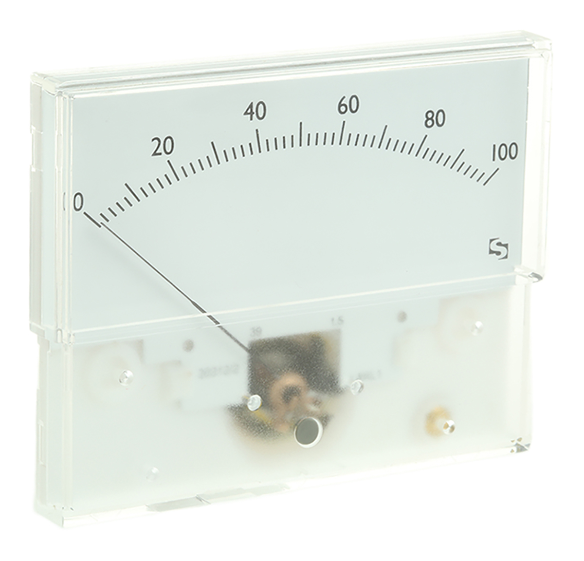 Sifam Tinsley Analogue Panel Ammeter 1mA DC, 40.5mm x 91.5mm, ±1.5 % Moving Coil