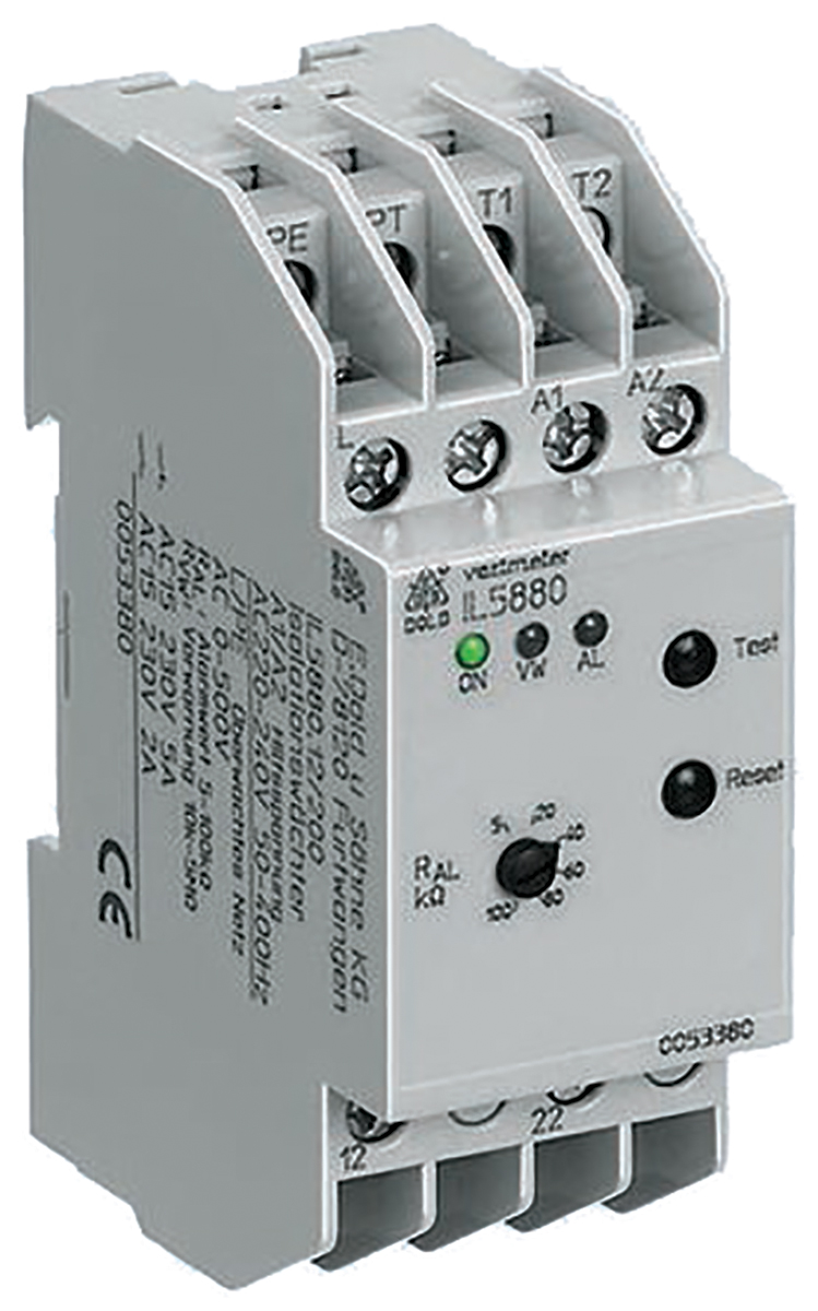 Dold Voltage Monitoring Relay, 1, 3 Phase, DPDT, 0 → 500V ac, DIN Rail