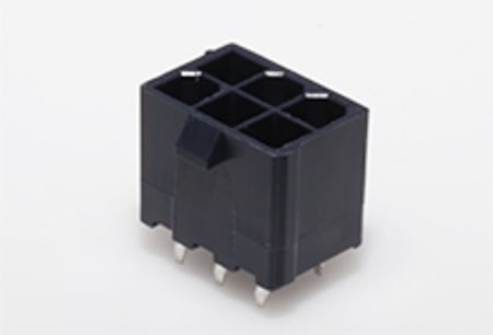 Molex Mini-Fit Jr Series Vertical Through Hole PCB Header, 6 Contact(s), 4.2 mm Pitch, 2 Row, Shrouded