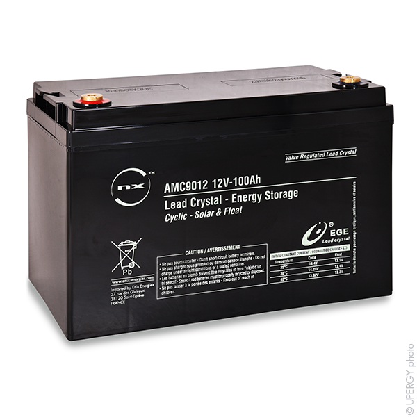 ENIX Energies 12V Standard Sealed Lead Acid Battery, 100Ah