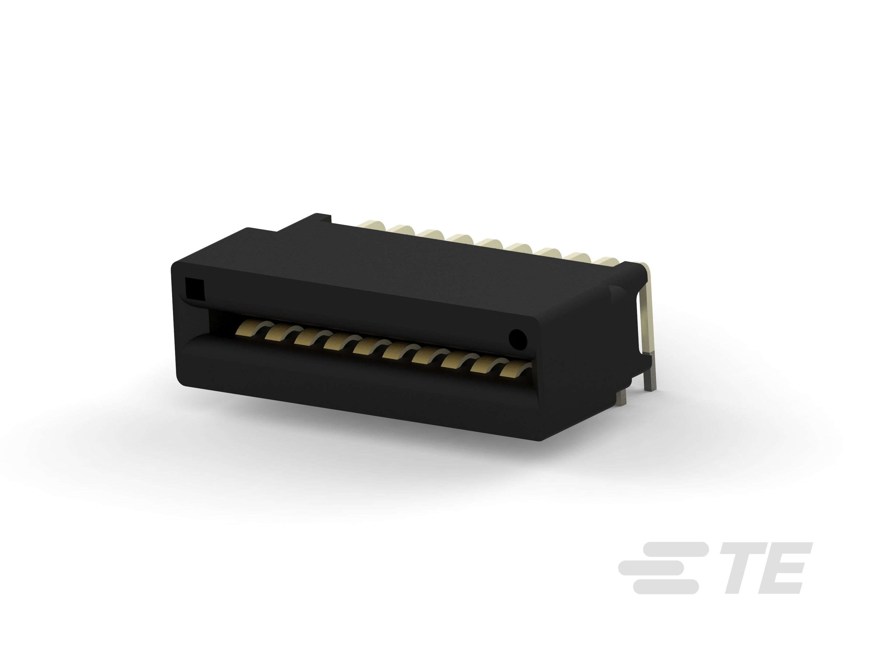 TE Connectivity Right Angle Female Edge Connector, PCB Mount, 20-Contacts, 2.54mm Pitch, 2-Row