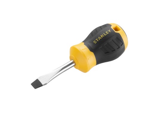 Stanley Flared Insulated Screwdriver, 6.5 mm Tip, 45 mm Blade, 173 mm Overall
