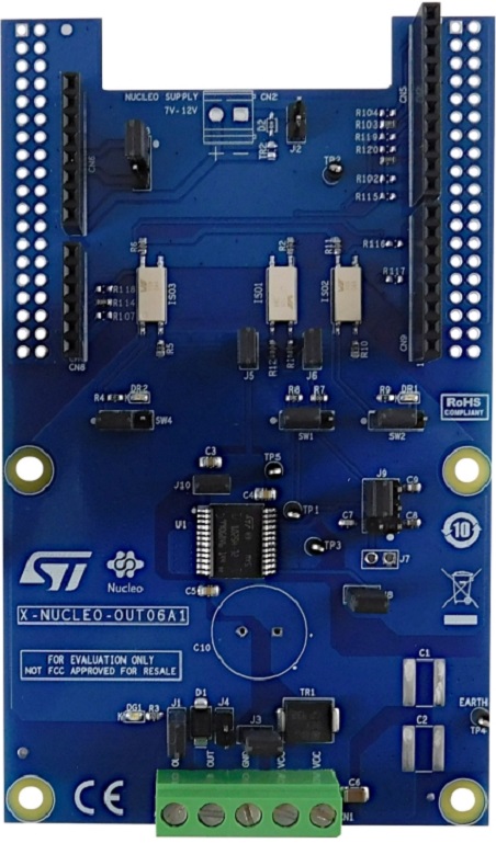 STMicroelectronics Industrial Digital Output Expansion Board Based on IPS1025H-32 for STM32 Nucleo Solid State Relay for