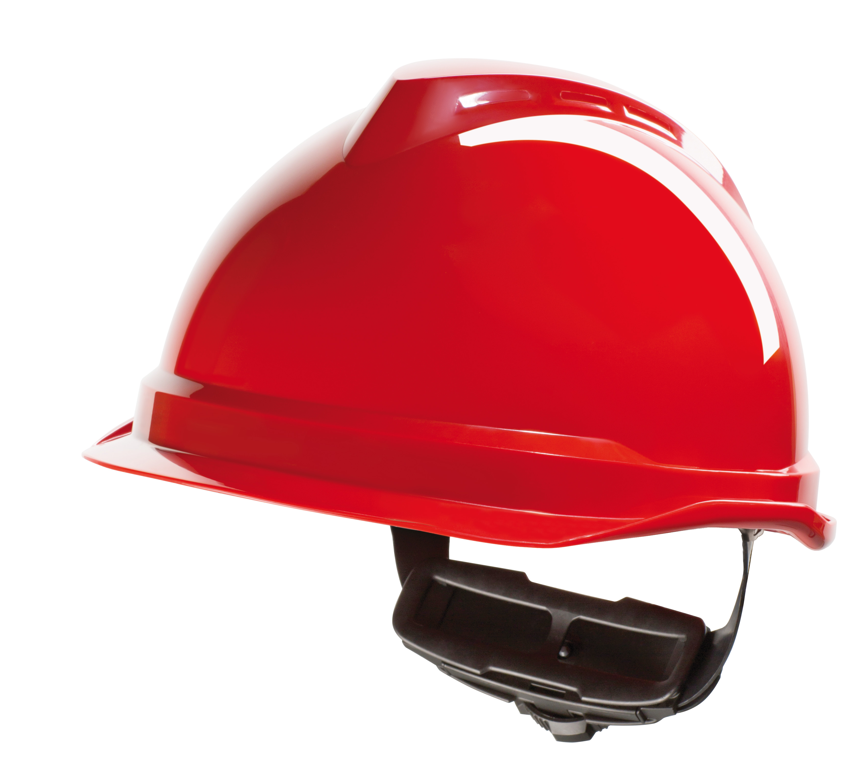 MSA Safety V - Gard 520 Red Helmet & Hard Hat, Adjustable
