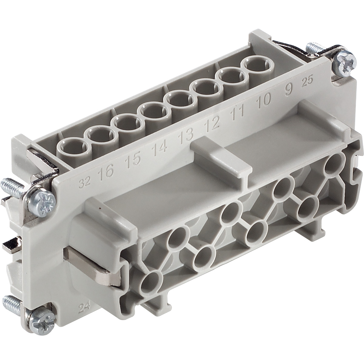 Lapp Connector, 16 Way, 16A, Female, H-BE 16, 500 V