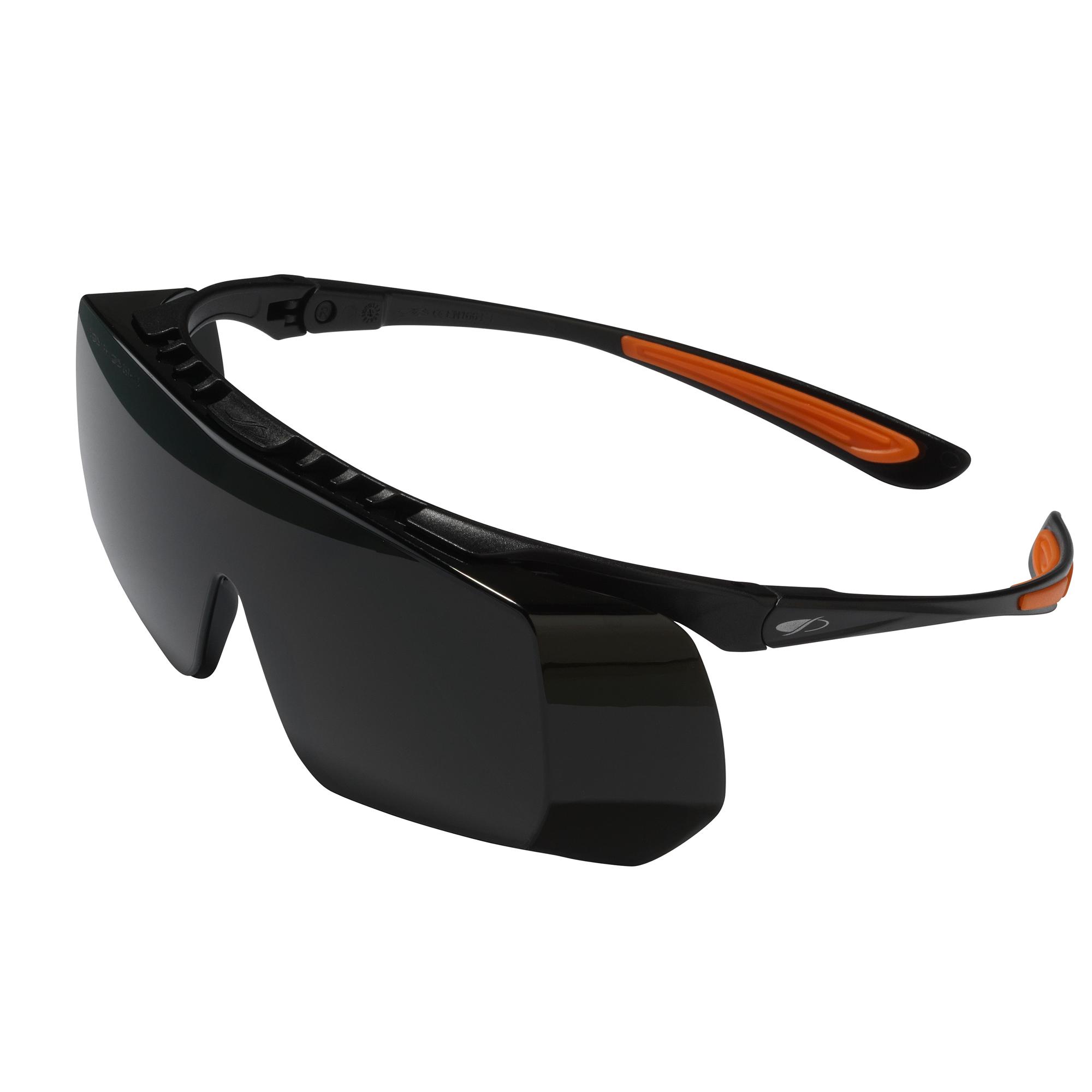 JSP Coverlite Anti-Mist Over Specs, Black Polycarbonate Lens