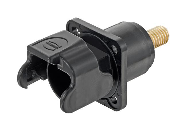 HARTING Han S Heavy Duty Power Connector Housing, 1 Contacts, M8 Thread, Straight Han HPR Range