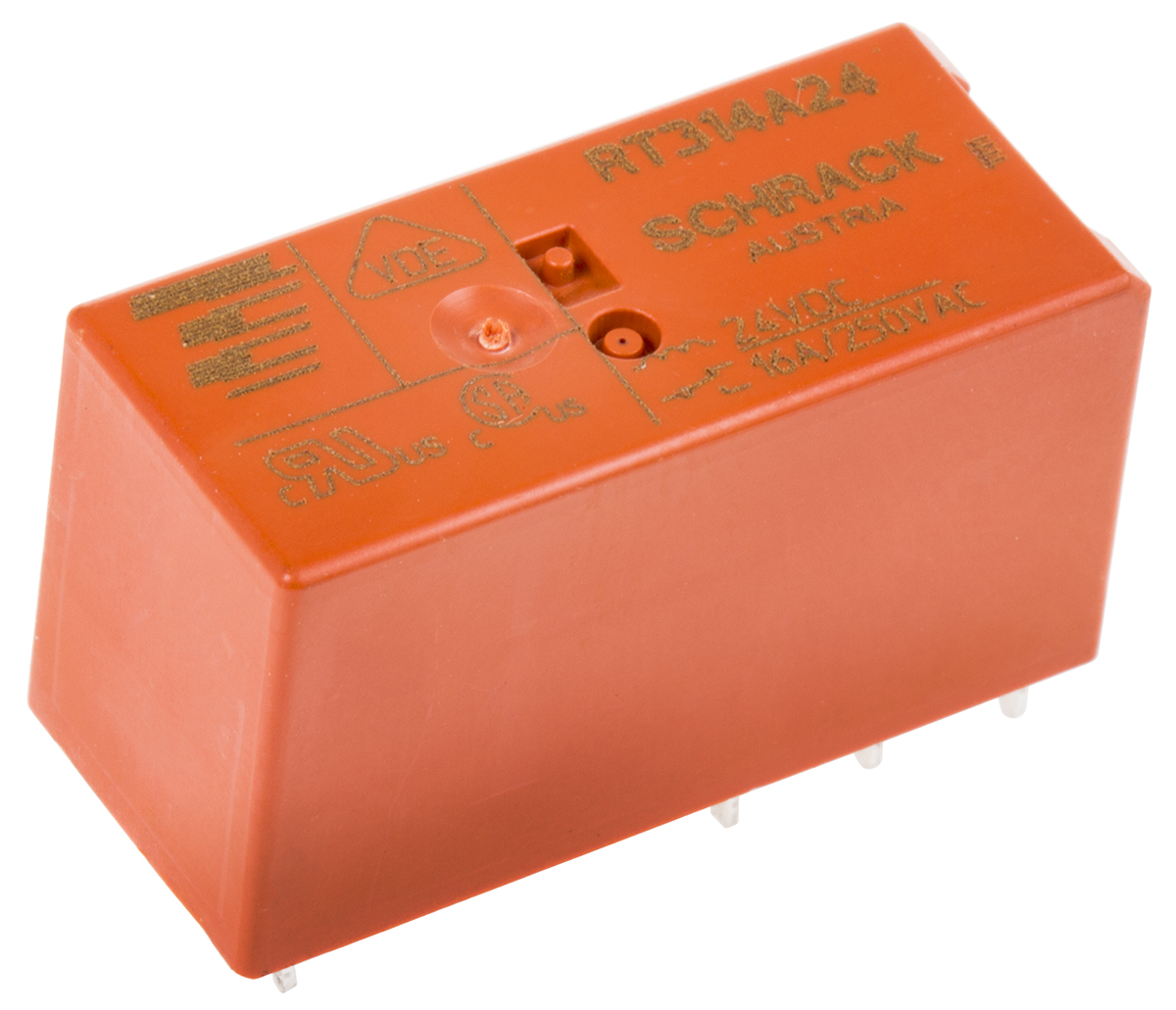 TE Connectivity PCB Mount Latching Power Relay, 24V dc Coil, 16A Switching Current, SPDT