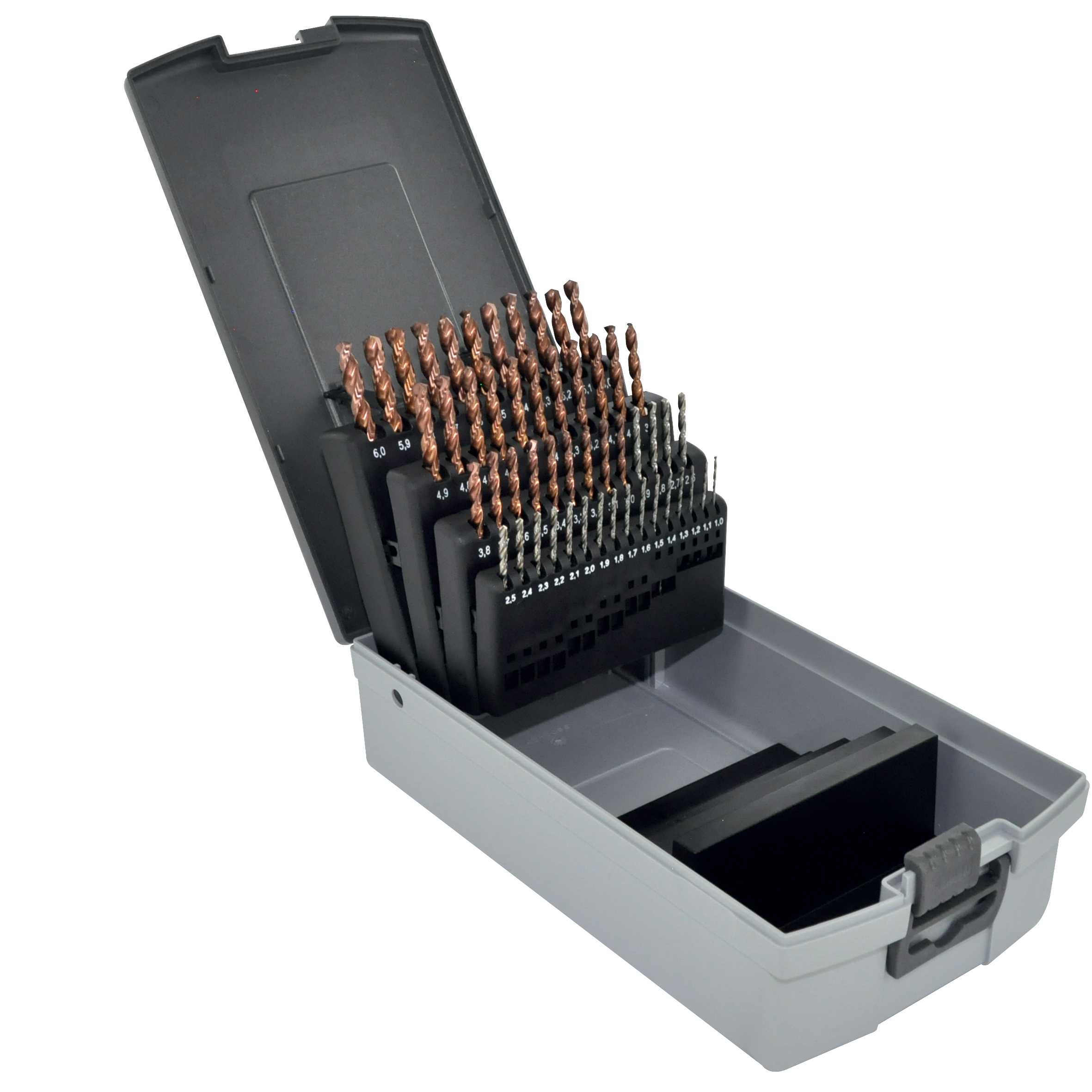 Tivoly 51-Piece for Steel, 6mm Max, 1mm Min, HSS Bits