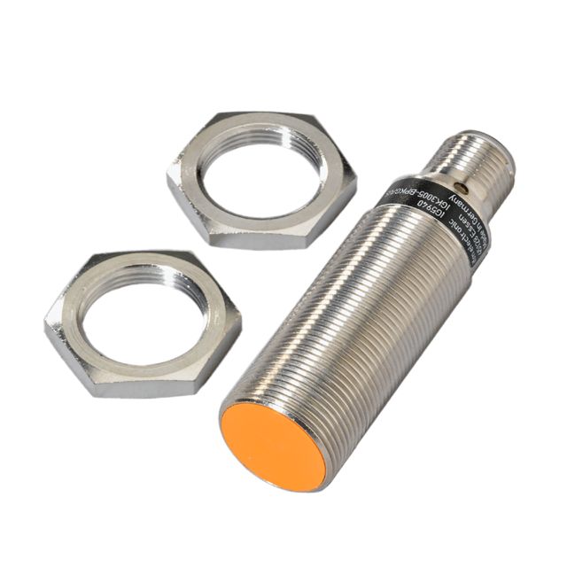 ifm electronic Inductive Threaded Barrel Proximity Sensor, M18, 8 mm Detection, PNP NO, 10 → 36 V dc