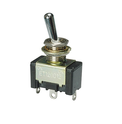Nidec Components Toggle Switch, PCB Mount, On-Off, SPDT, Solder Terminal