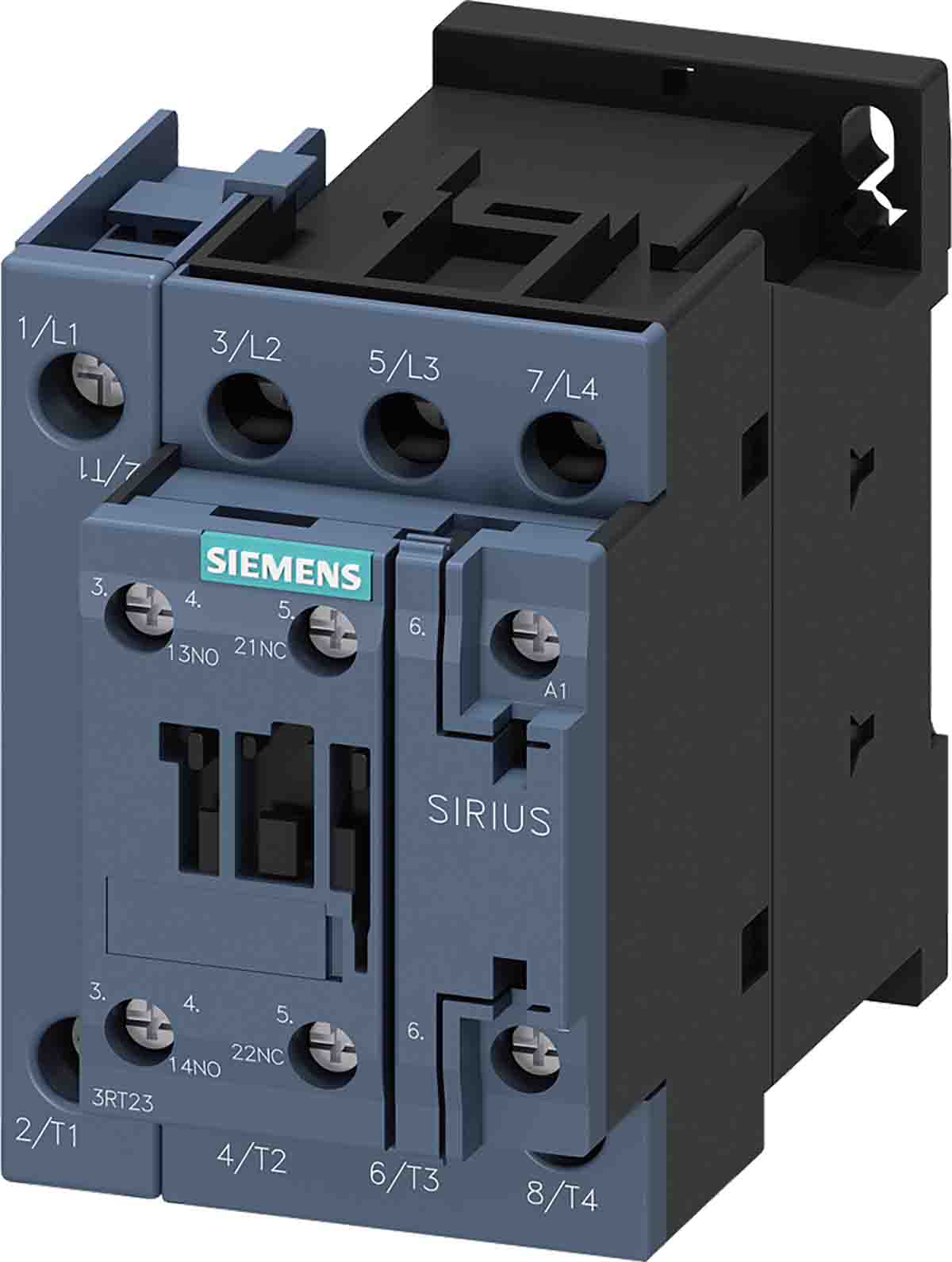 Siemens SIRIUS 3RT.3 Size S0, 3RT23 Contactor, 230 V ac Coil, 4-Pole, 50 A, 1NO + 1NC