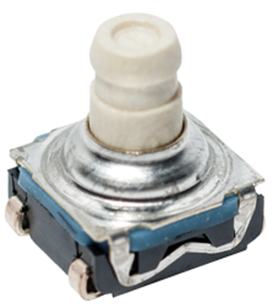 C & K IP67 Black Button Tactile Switch, SPST 50 mA 3.3 (Dia.)mm Surface Mount