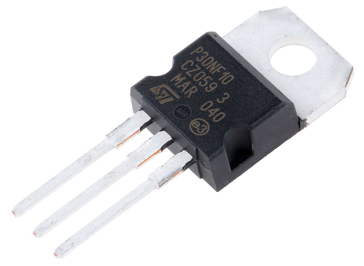 STMicroelectronics STripFET Type N-Channel MOSFET, 35 A, 100 V Enhancement, 3-Pin TO-220 STP30NF10