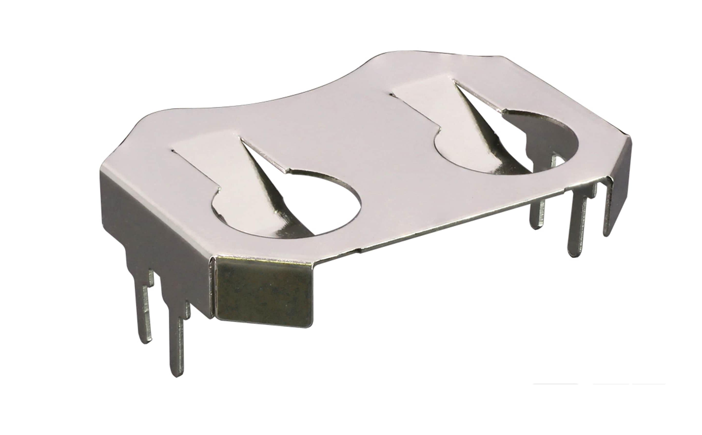 TE Connectivity Coin Cell Battery Holder, Leaf Spring Contact