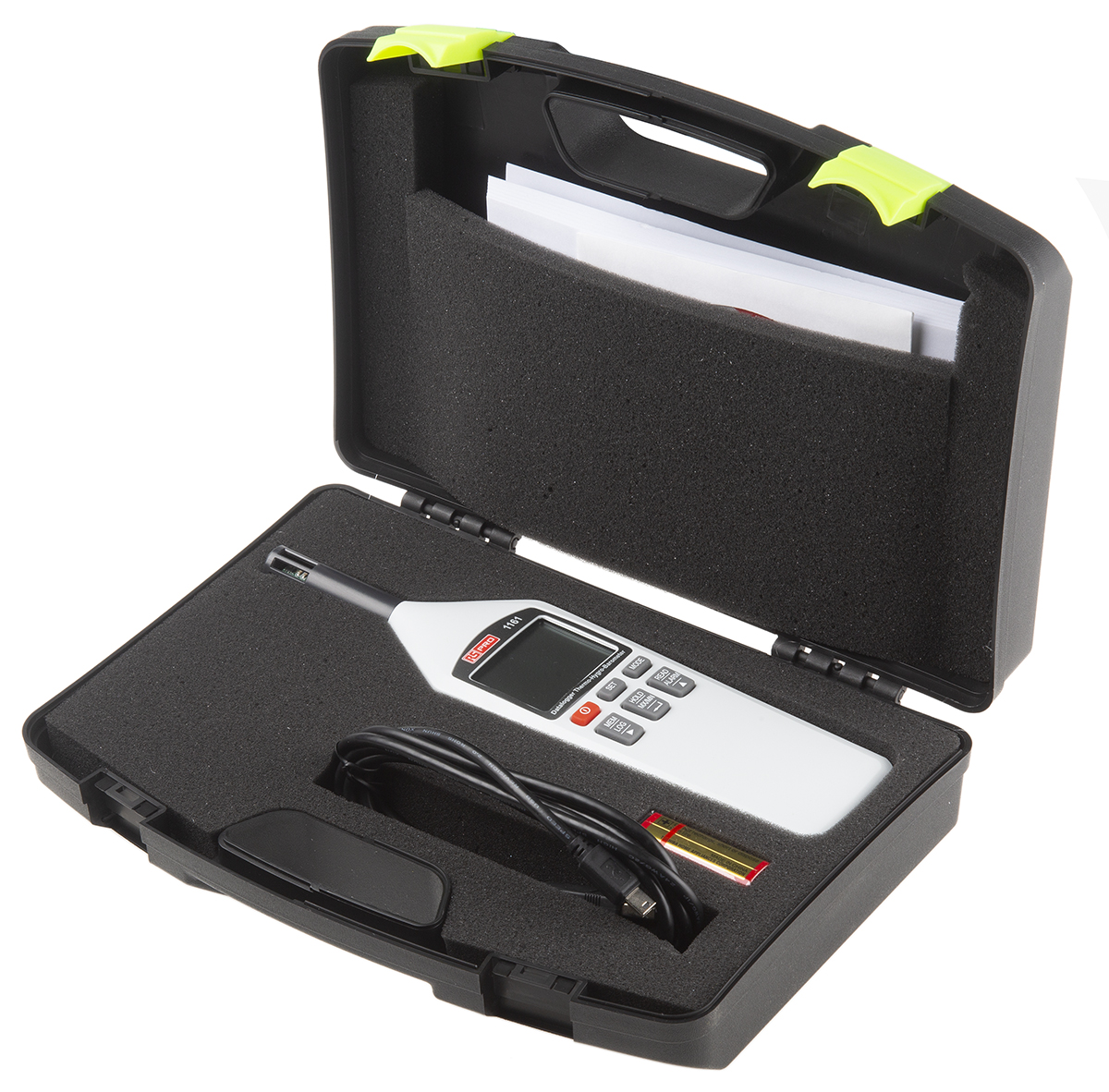 RS PRO Handheld Hygrometer, ±3 %RH Accuracy, +100 °C, +212 °F Max, 100%RH Max