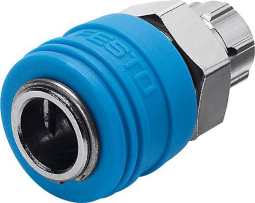 Festo Brass Female Pneumatic Quick Connect Coupling, 19mm Nut