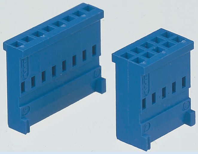 TE Connectivity, AMPMODU HE13/HE14 Male Connector Housing, 2.54mm Pitch, 14 Way, 2 Row