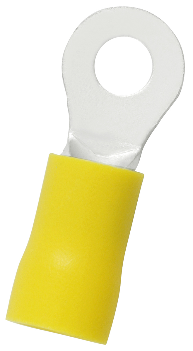 RS PRO Insulated Ring Terminal, 4.3mm Stud Size, 4mm² to 6mm² Wire Size, Yellow
