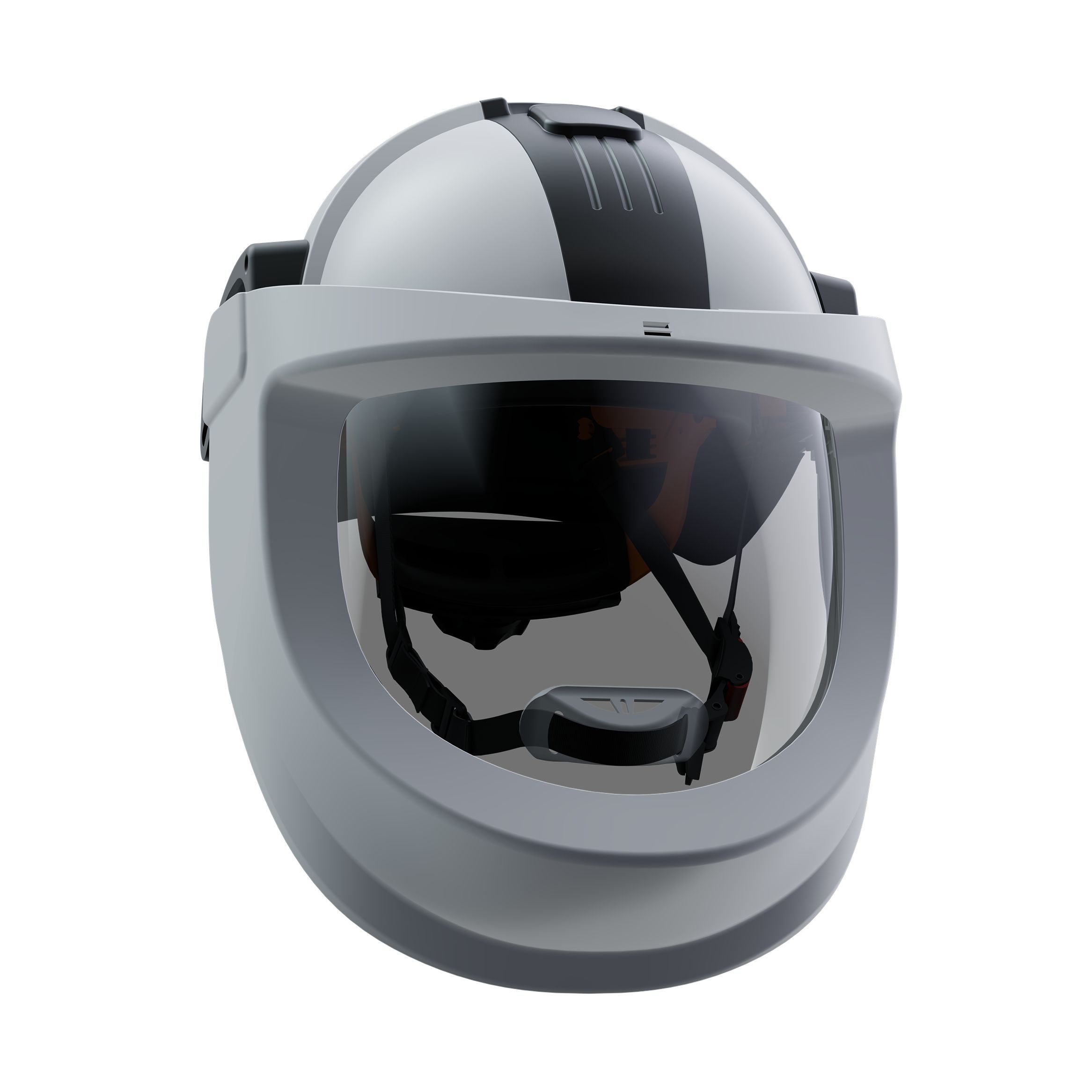 Penta Visarc White Hard Hats with Chin Strap, Adjustable