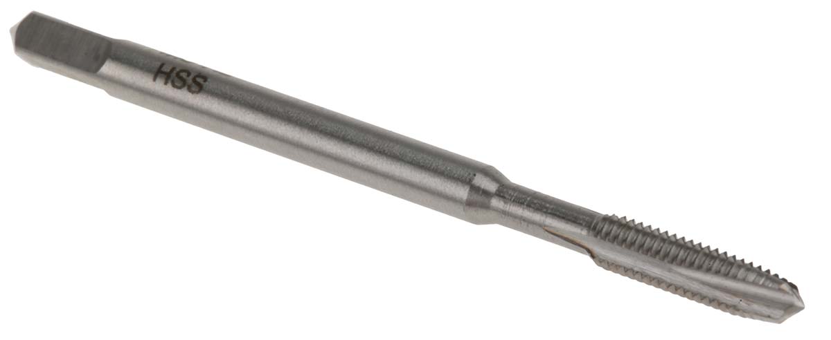 RS PRO Threading Tap HSS 1-Piece 0.5mm Pitch Metric Standard Manual or machine tap M3 Thread