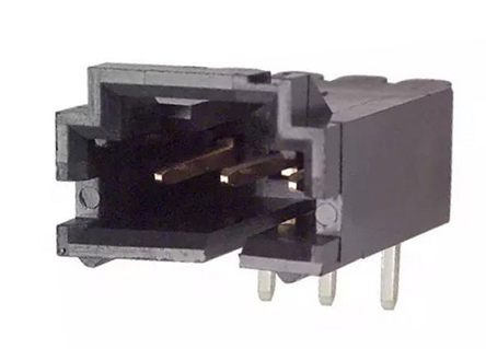 TE Connectivity AMPMODU MTE Series Right Angle Through Hole PCB Header, 3 Contact(s), 2.54 mm Pitch, 1 Row, Shrouded