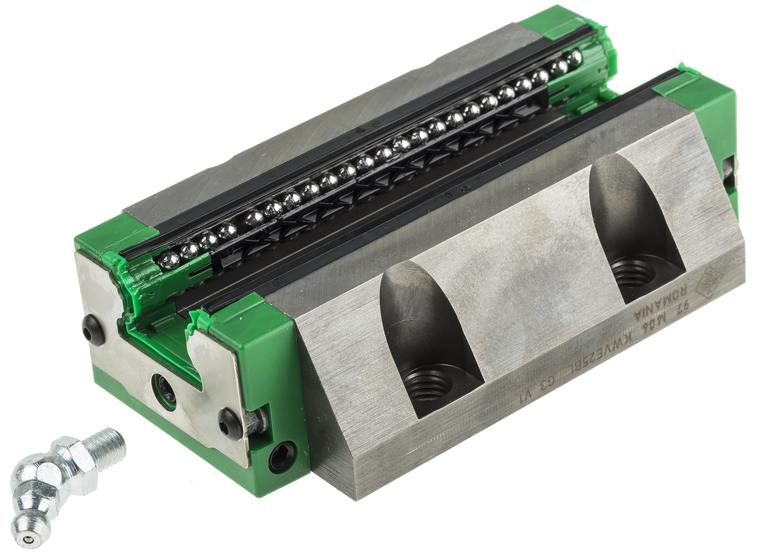 INA Linear Guide Carriage KWVE25, 23400N Dynamic Load, 23mm Rail Width
