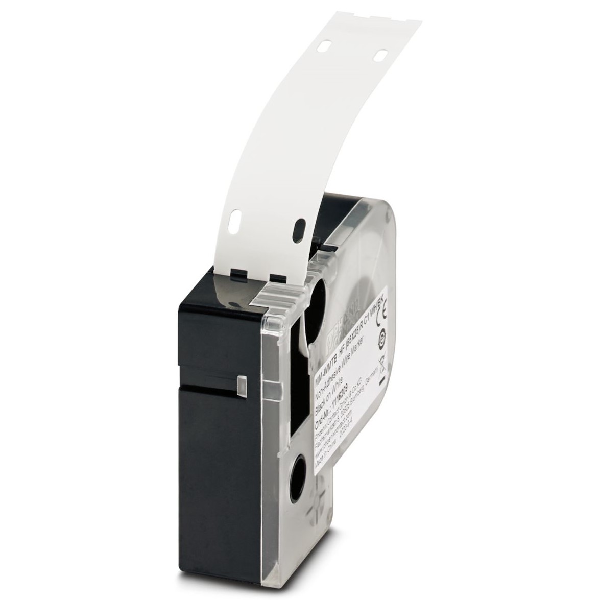 Phoenix Contact MM-WMTB HF (55X25)R C1 WH/BK Cable Tie Cable Marker, White, 6mm Cable, for , for THERMOMARK, 1116209
