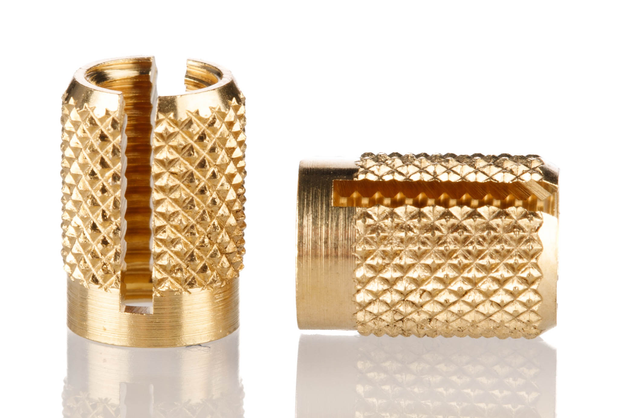 RS PRO, M6 Brass Threaded Insert diameter 8mm Depth 12.7mm