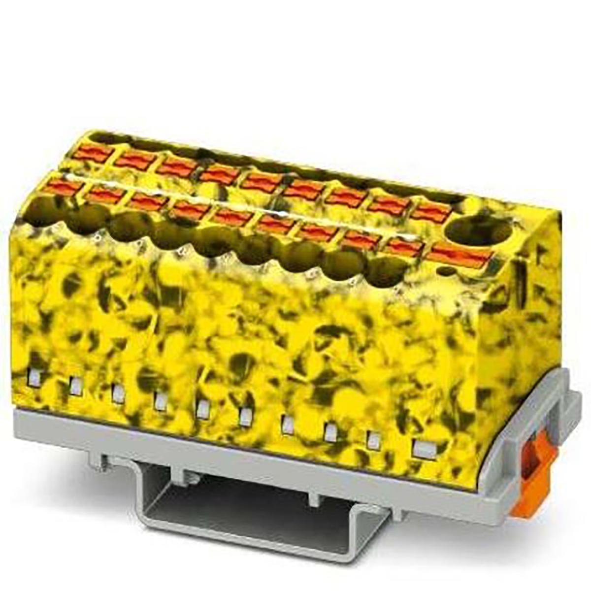 Phoenix Contact Distribution Block, 19 Way, 4mm², 32A, 690 V, Yellow