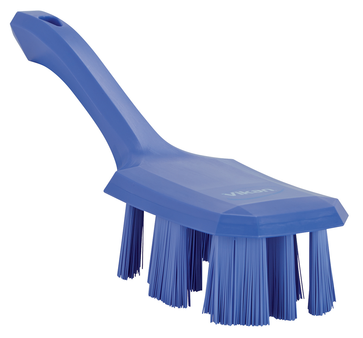 Vikan Hard Bristle Purple Scrubbing Brush, 37mm bristle length, PET bristle material