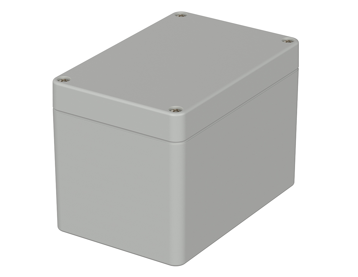 Bopla Euromas Series Light Grey Polycarbonate V0 Enclosure, IP65, IK07, Light Grey Lid, 120 x 80 x 85mm