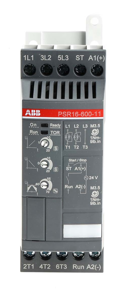 ABB Soft Starter, , 7.5 kW, 208 → 600 V ac, 3 Phase, IP20