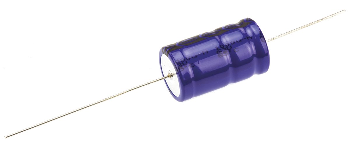 Vishay 1000μF Aluminium Electrolytic Capacitor 63V dc, Axial, Through Hole - MAL202118102E3