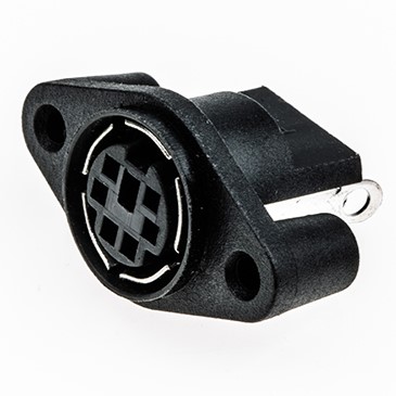 RS PRO 6 Pole Miniature Din Socket, 1A, 100 V ac, Female, Panel Mount
