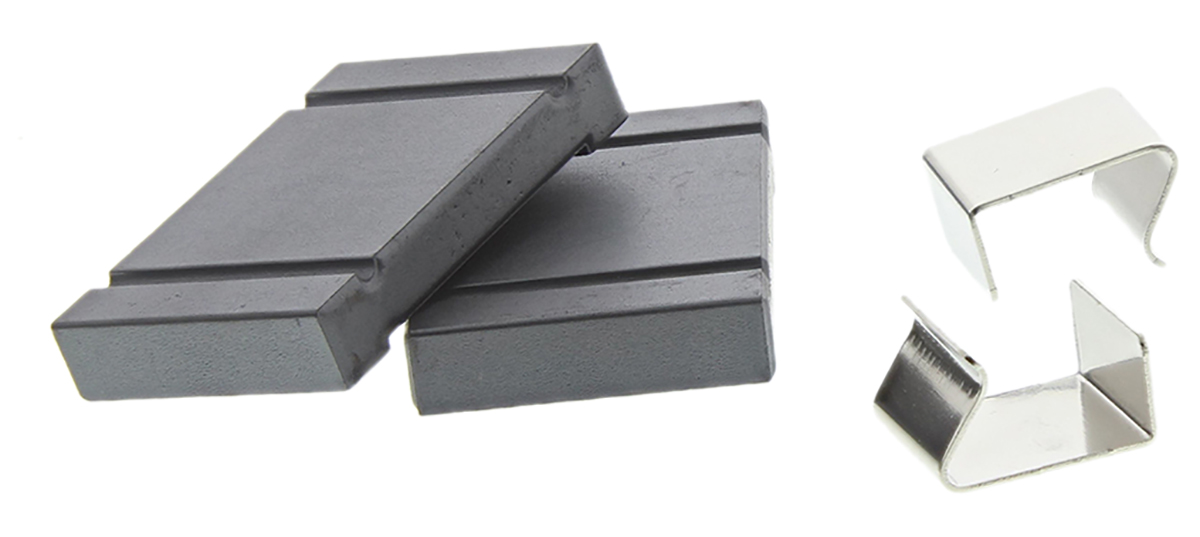 Essentra A5 Openable Flat Cable Ferrite, 20 max. wires, Split Core, Inner dims. 26.6 x 0.8mm