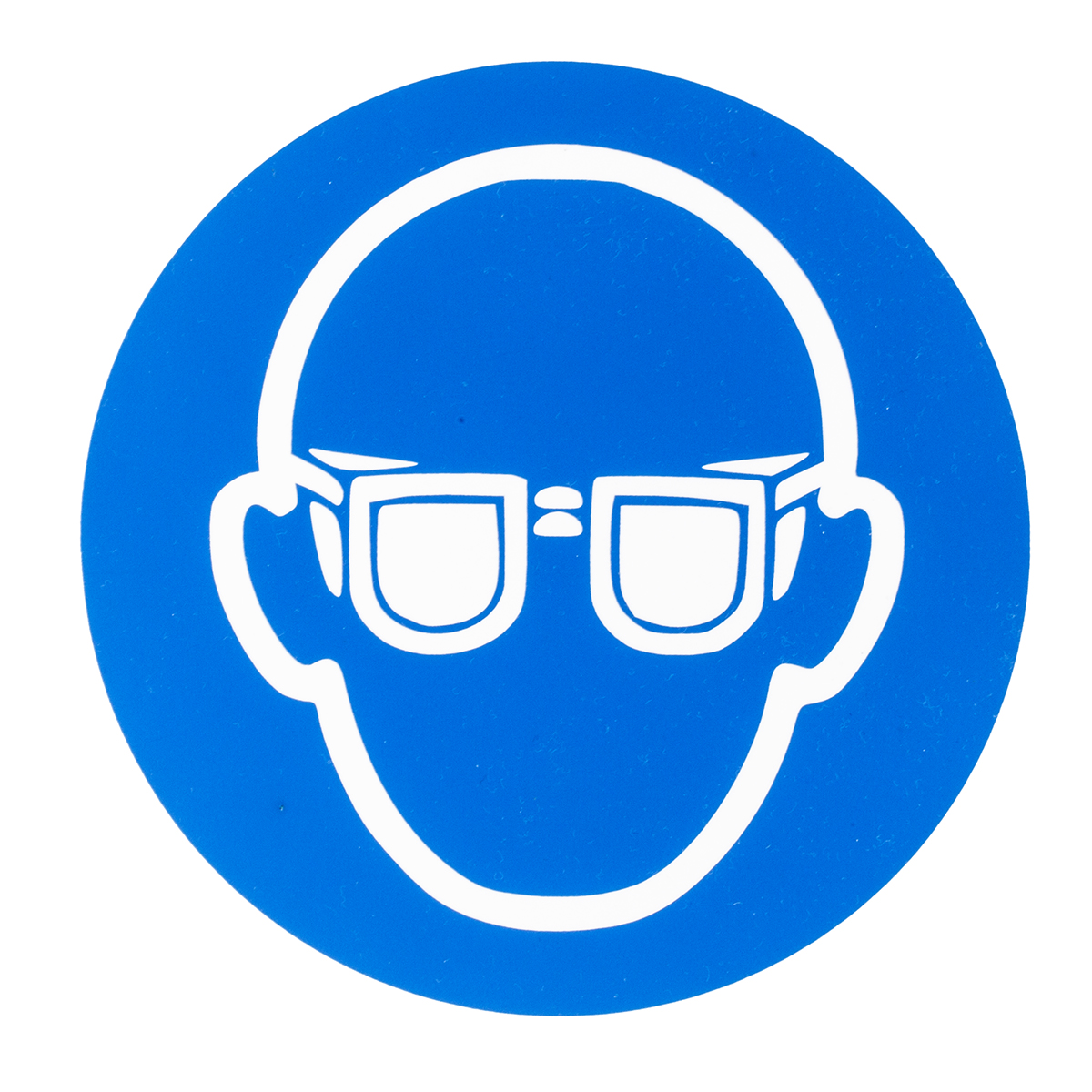 RS PRO Plastic Mandatory Eye Protection Sign With Pictogram Only Text