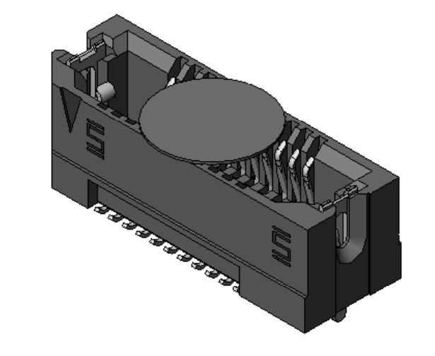 Samtec ASP Series Right Angle Surface Mount PCB Socket, 22-Contact, 2-Row, 0.8mm Pitch, Solder Termination