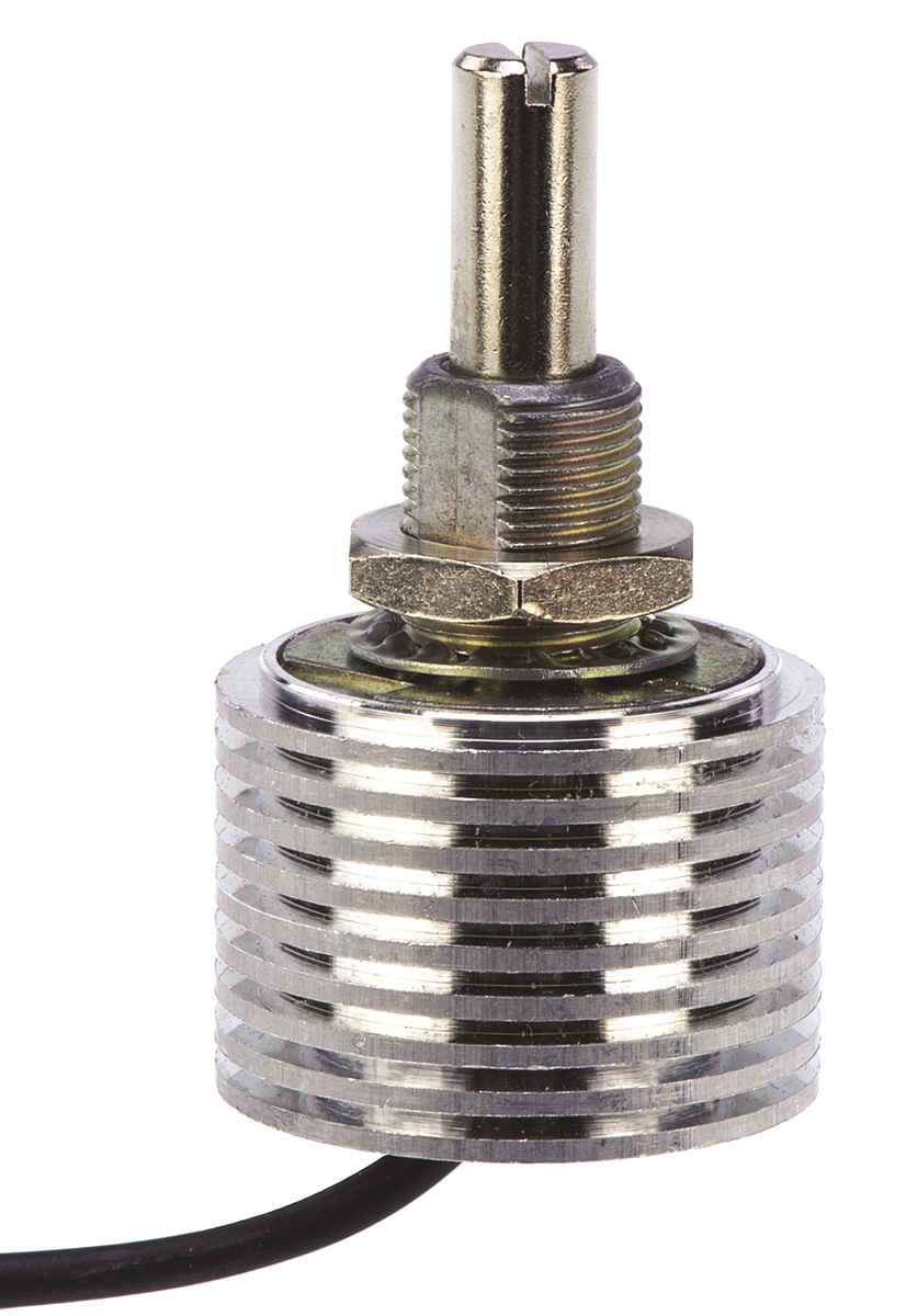Vishay PE60 100Ω Rotary Potentiometer 1-Gang Panel Mount, PE60L0FLW101MA