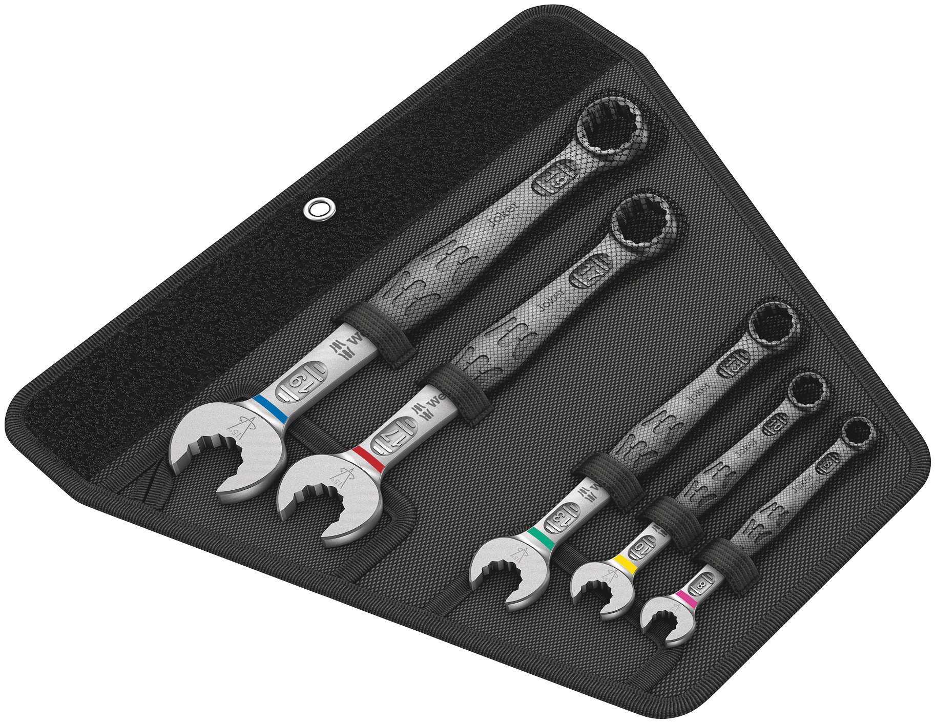 Wera Joker 6003 Series 5-Piece Ring Spanner Set, 8 → 19 mm, Chrome Molybdenum Steel