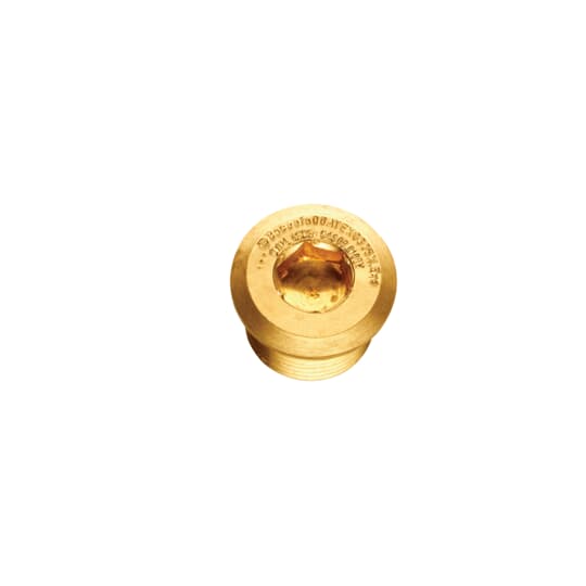 Thomas & Betts Stopping Plug, M25, Nickel Plated Brass, Threaded